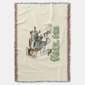 Donkey Throw Blanket Deken (Voorkant Verticaal)