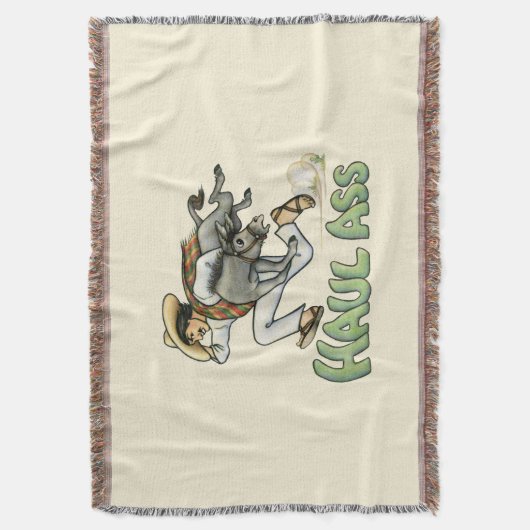 Donkey Throw Blanket Deken (Voorkant Verticaal)