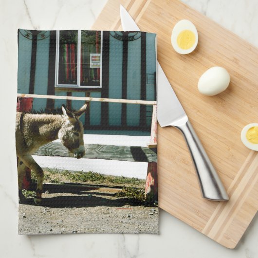 Donkey Town Oatman Arizona Theedoek (Quarter Fold)