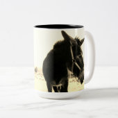 Donkey Tweekleurige Koffiemok (Voorkant rechts)