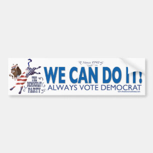 Donkey USA Kick Bumpersticker 