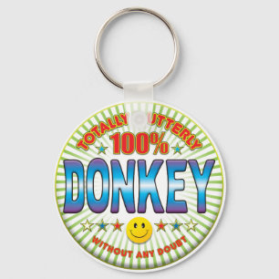 Donkey volledig sleutelhanger