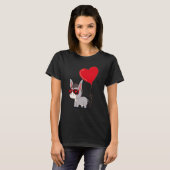Donkey With Heart Balloon Valentines Day Love Boys T-shirt (Voorkant volledig)