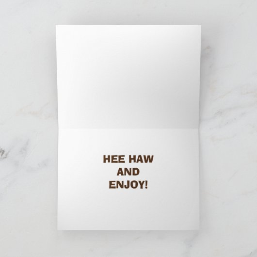 DONKEY ZEGT DAT HEE HAW ENJOY VADERDAG DAD KAART (Binnen)