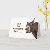 DONKEY ZEGT DAT HEE HAW ENJOY VADERDAG DAD KAART (Gele Bloem)