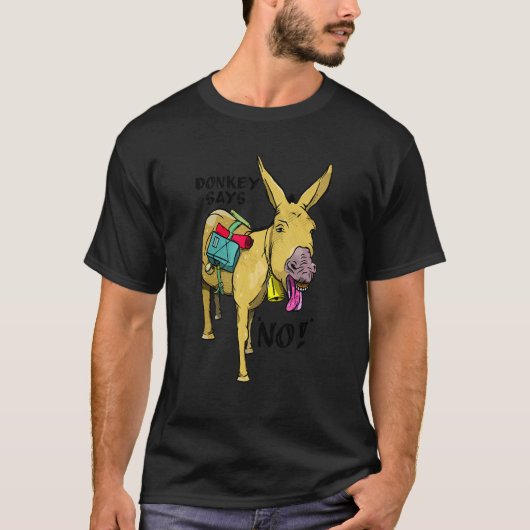Donkey zegt: "Geen studentensnop" T-shirt (Voorkant)
