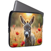 Donkey zomerharmonie landelijke landschapskunst laptop sleeve (Voorkant Rechts)
