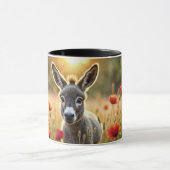 Donkey zomerharmonie landelijke landschapskunst mok (Midden)