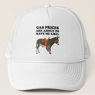 Donkeygasprijzen hebben binnenkort grappige kleren trucker pet