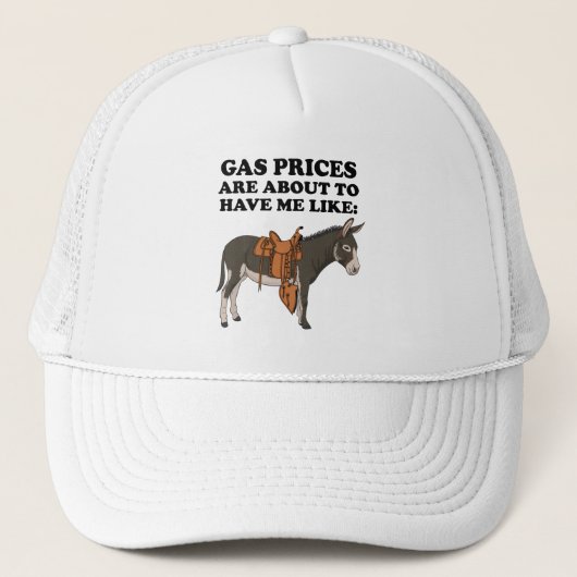 Donkeygasprijzen hebben binnenkort grappige kleren trucker pet (Voorkant)