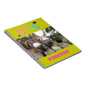 Donkeylaptop van BFF die glimlacht Notitieboek (Rechterzijde)