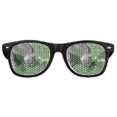 Donkeys eten geen Wilde Daffodils Retro Zonnebril (Voorkant)