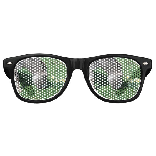 Donkeys eten geen Wilde Daffodils Retro Zonnebril (Voorkant)