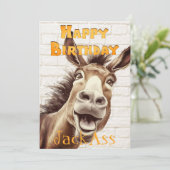 Donkey's Funny Verjaardag Vakantie Kaart (Staand voorkant)