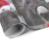 "Donkeys maken geweldige Santas!" Cadeaupapier (Rol Hoek)
