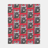 "Donkeys maken geweldige Santas!" Fleece Deken (Voorkant)