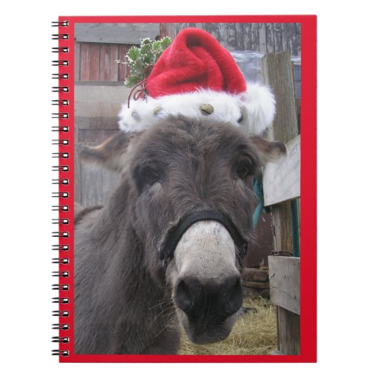 "Donkeys maken geweldige Santas" Notitieboek (Voorkant)