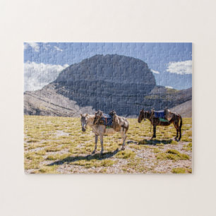 Donkeys op Mt. Olympus, Griekenland Legpuzzel