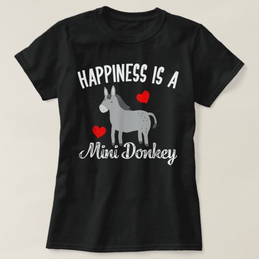 Donkeys Rancher Farmer Mini Donkey Lover T-shirt (Design voorkant)