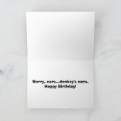 Donkey's years/ears card kaart (Binnen)