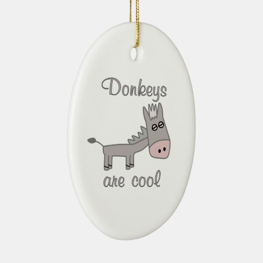 Donkeys zijn cool keramisch ornament (Rechts)