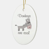 Donkeys zijn cool keramisch ornament (Links)