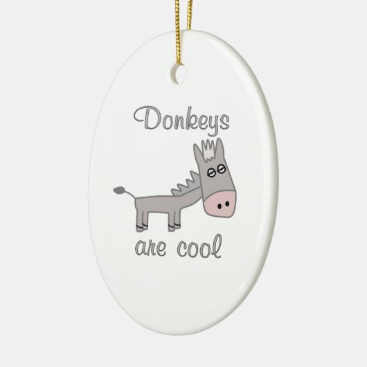 Donkeys zijn cool keramisch ornament (Links)