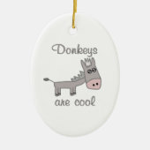 Donkeys zijn cool keramisch ornament (Voorkant)