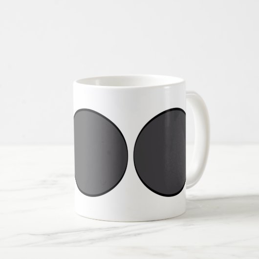 DonkGrey Dot Koffiemok (Voorkant rechts)