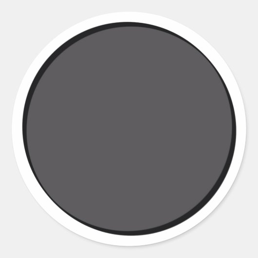 DonkGrey Dot Ronde Sticker (Voorkant)