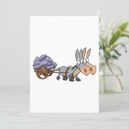 Donkies Pulling A Cart Kaart