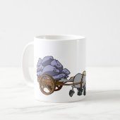 Donkies Pulling A Cart Koffiemok (Voorkant links)