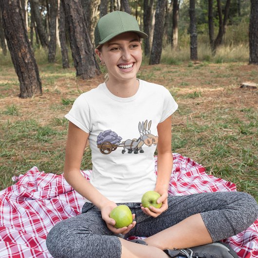 Donkies Pulling A Cart T-Shirt