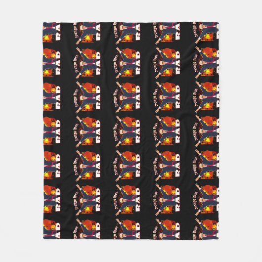 Donlad Trump Funny Oranje Man Rad Trump Fleece Deken (Voorkant)