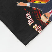 Donlad Trump Funny Oranje Man Rad Trump Fleece Deken (Hoek)