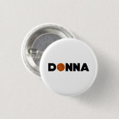 Donna Basketball Ronde Button 3,2 Cm (Voorkant /achterkant)