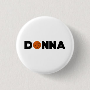 Donna Basketball Ronde Button 3,2 Cm