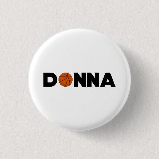 Donna Basketball Ronde Button 3,2 Cm (Voorkant)