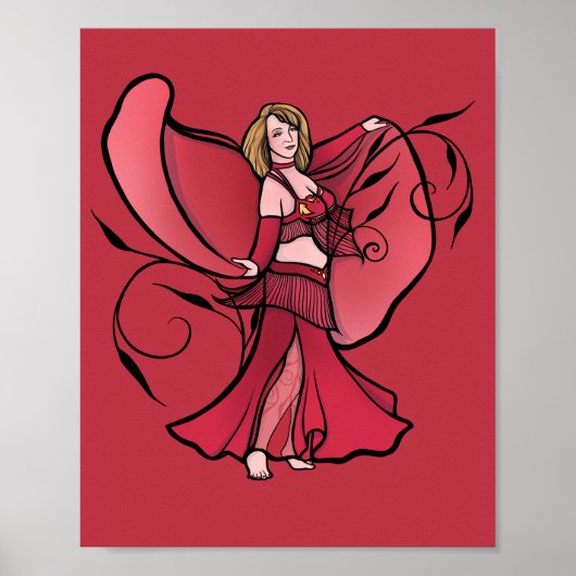 Donna Belly Dancer Poster (Voorkant)