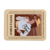 DONNA FARGO Flexibele fotomagneet, 3 "x4" Magneet (Horizontaal)