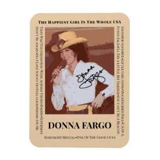DONNA FARGO Flexibele fotomagneet, 3 "x4" Magneet