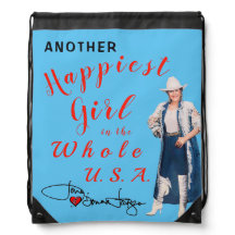 Donna Fargo "Happiest Girl" Drawstring Backpack
