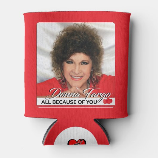 DONNA FARGO KOELBOX, twee maten, rood Blikjeskoeler (Voorkant)