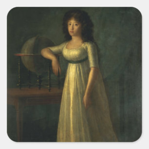 Donna Joaquina Tellez-Giron, dochter van de Duke Vierkante Sticker