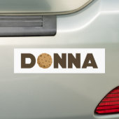 Donna koekje bumper sticker (Op auto)