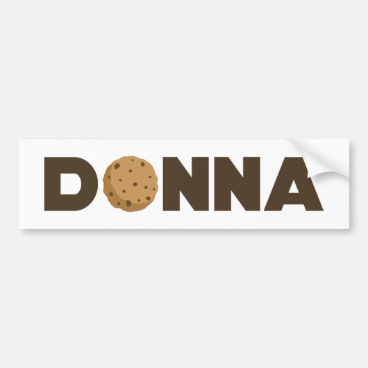 Donna koekje bumper sticker (Voorkant)