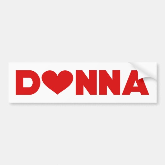Donna Love Bumpersticker (Voorkant)