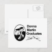 DONNA MARTIN GRADUATES AANKONDIGINGSKAART (Voorkant / Achterkant)