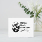 DONNA MARTIN GRADUATES AANKONDIGINGSKAART (Staand voorkant)