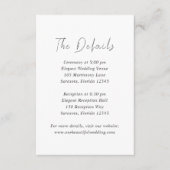 Donna Modern Wedding Informatiekaartje (Voorkant)